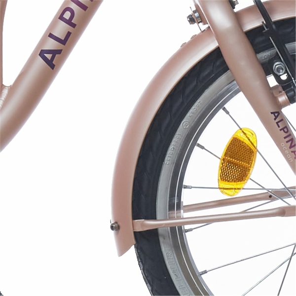 Alpina spatbord set + stang 16 Ocean misty pink matt