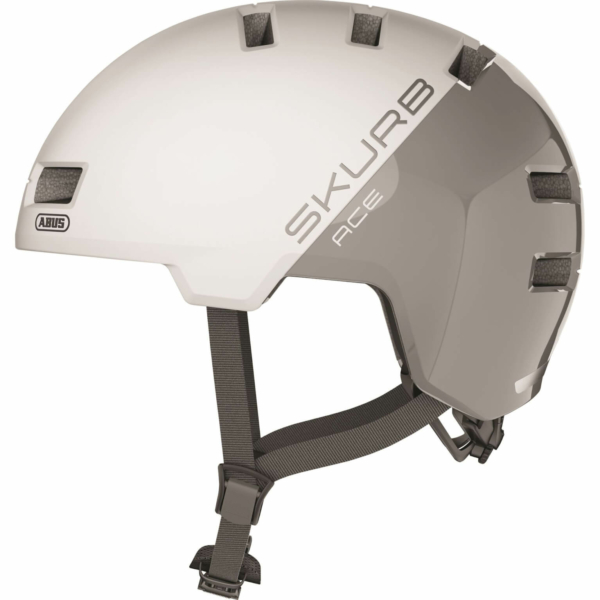 Abus helm Skurb ACE silver white L 58-61cm
