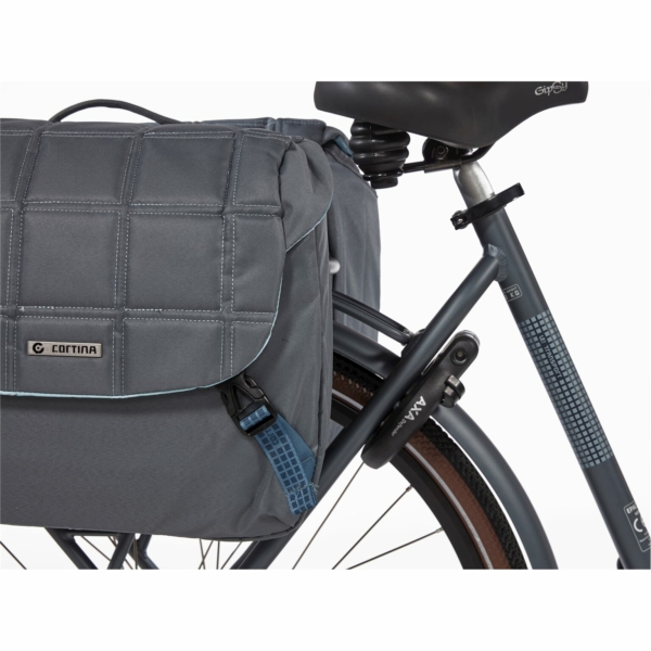 Cortina fietstas dubbel Jaipur AVS grijs - Image 2