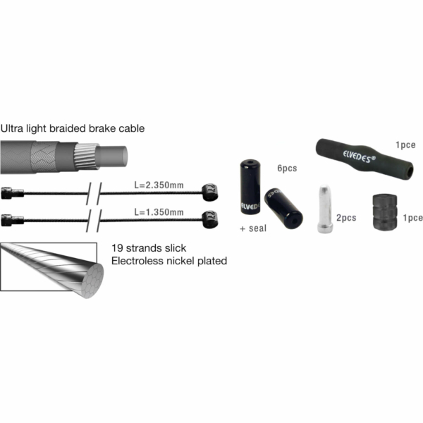 Elvedes remkabel kit Pro ATB/RACE zw - Image 3