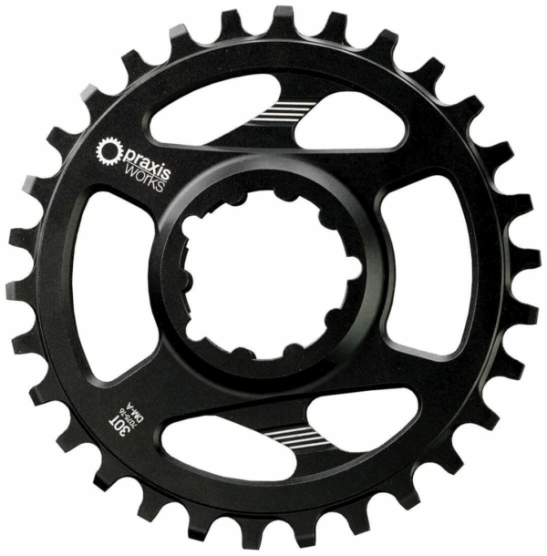 Praxis kettingblad 1x MTB DM(A) 30t 3mm offset wave zwart
