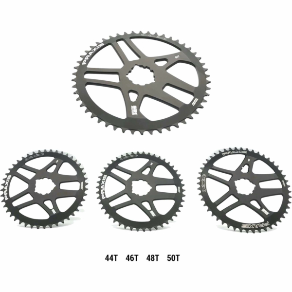 Praxis kettingblad 1x Road DM 44t zwart