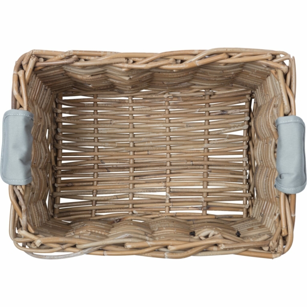 Basil mand riet Dorset M 19L grey 39x27x21cm - Image 3