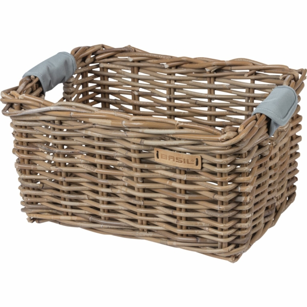 Basil mand riet Dorset M 19L grey 39x27x21cm