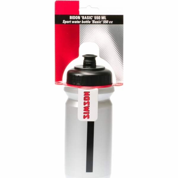 Simson bidon Big Mouth basic 550ml zwart/grijs