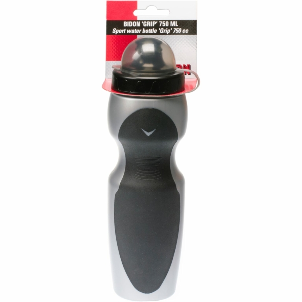 Simson bidon Grip 750ml zwart/grijs met stofkap