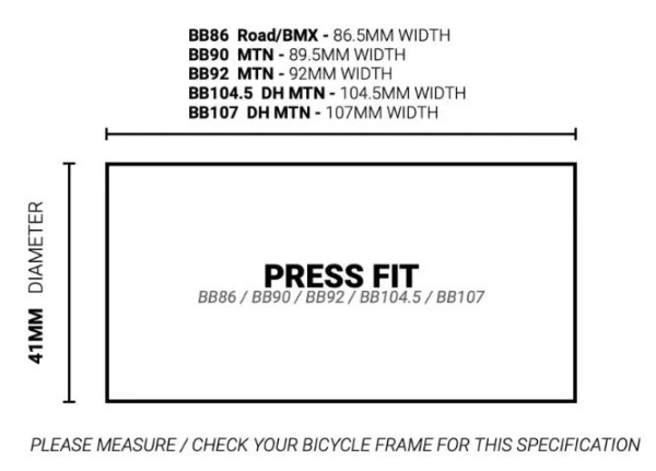 Praxis trapas adapter M30-Thru BB86 Road BB90 BB92 MTB - Image 2