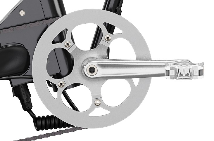 Eovolt crankstel 52t V2 16/20 inch zilver