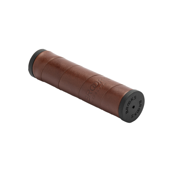 Brooks handvatten Willow Leather Grips 130mm A. Brown