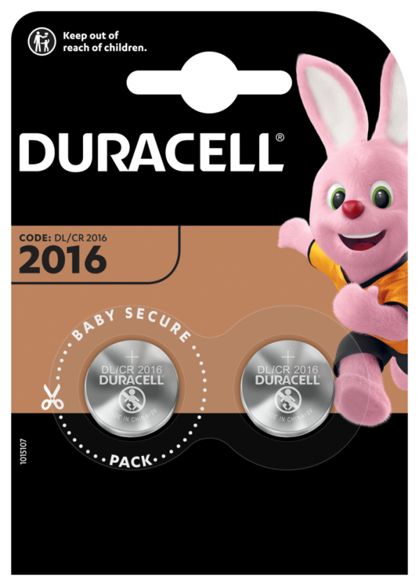 Duracell batterij CR2016 3V krt (2)