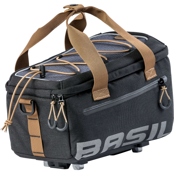 Basil dragertas Miles trunkbag grijs/zwart MIK 7L