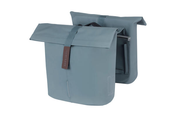 Basil fietstas dubbel City graphite blue MIK 28-32L