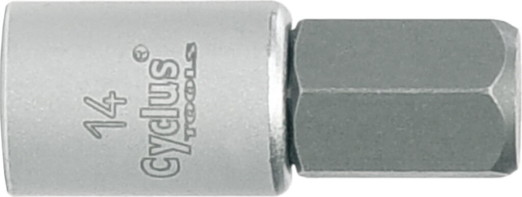 Cyclus inbuskop 14mm 6-kant, voor crank Power Torque