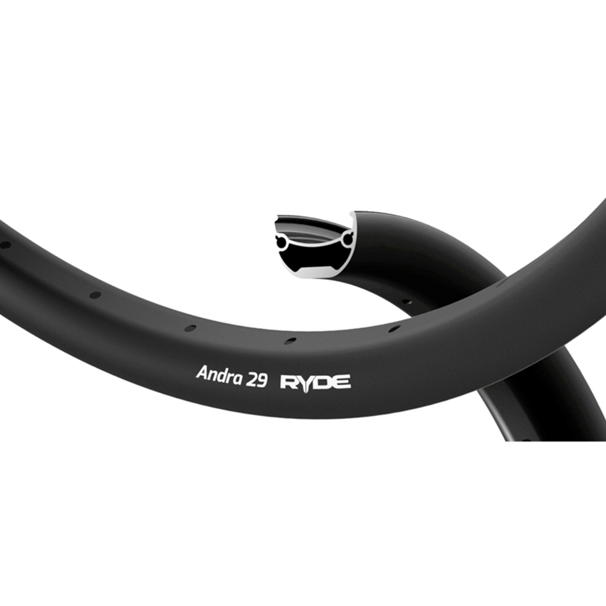 Ryde velg 27.5 Andra 29D disc 32/14 zwart