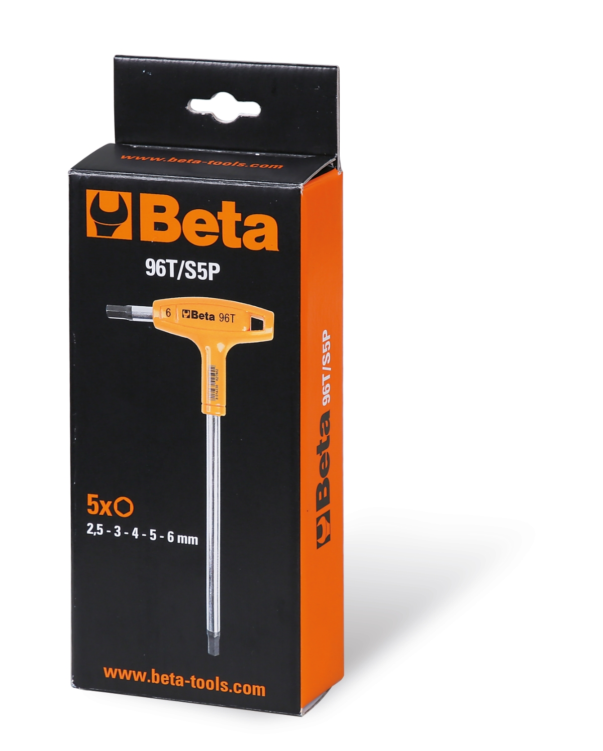 Beta inbussleutel set 5-delig T handvat
