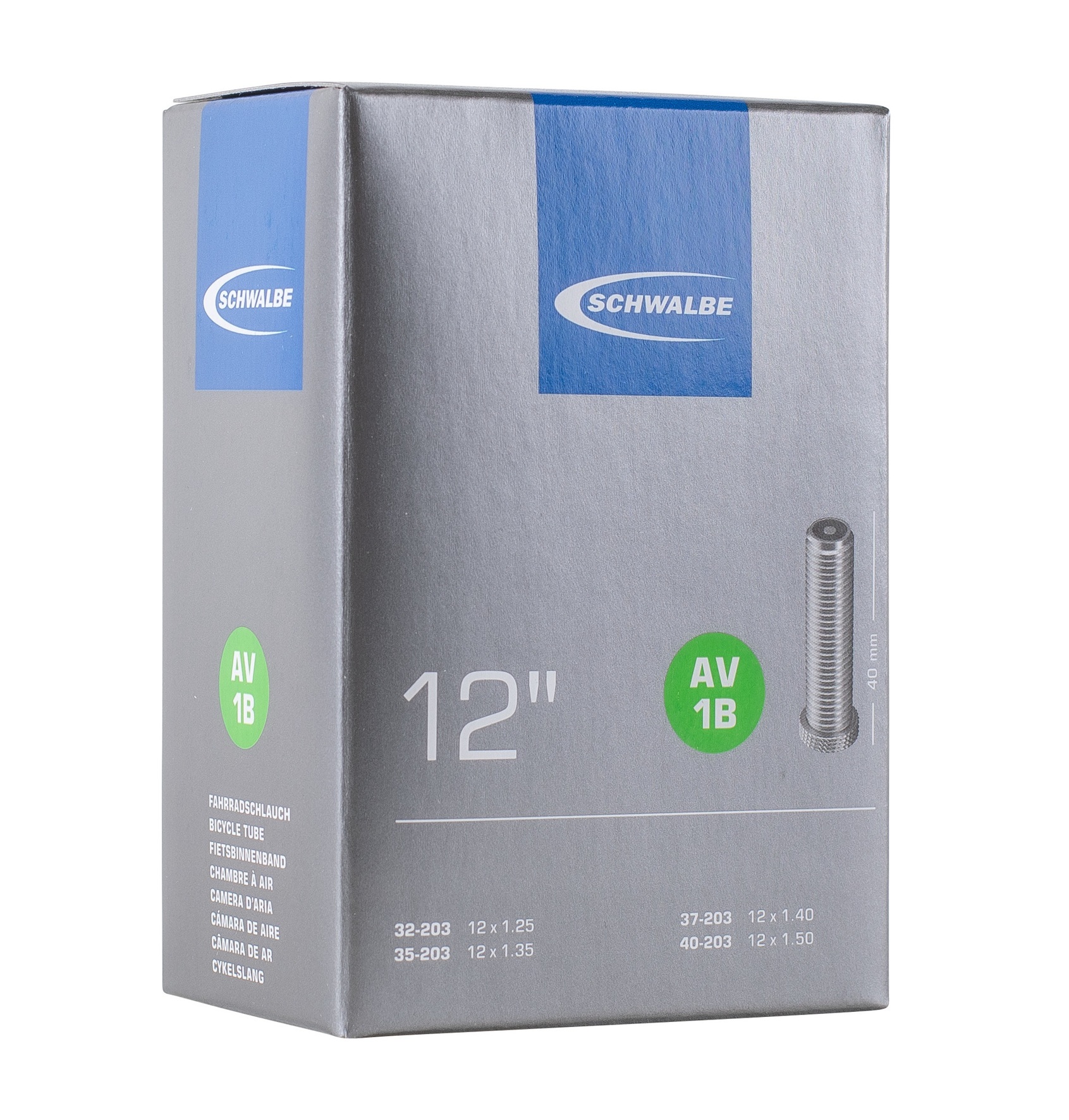 Schwalbe binnenband AV1B 12 inch 32/40-203 AV 40mm