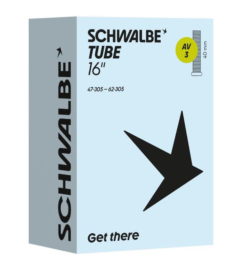 Schwalbe binnenband AV3 16 inch 47/62-305 av 40mm