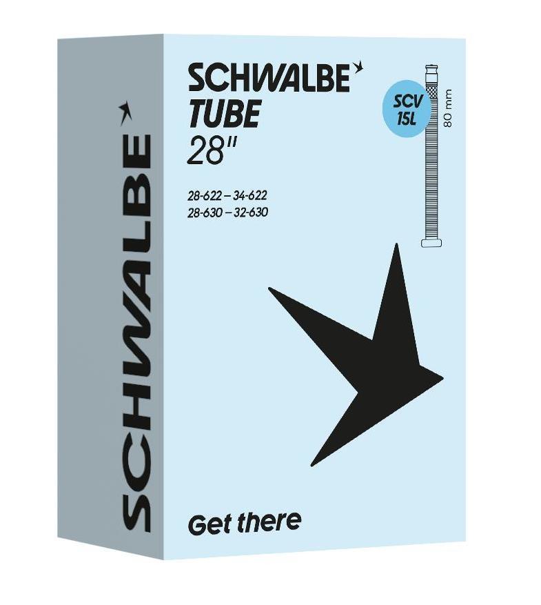 Schwalbe binnenband SCV15L 28 inch 28/34-622/630 clik valve 80mm
