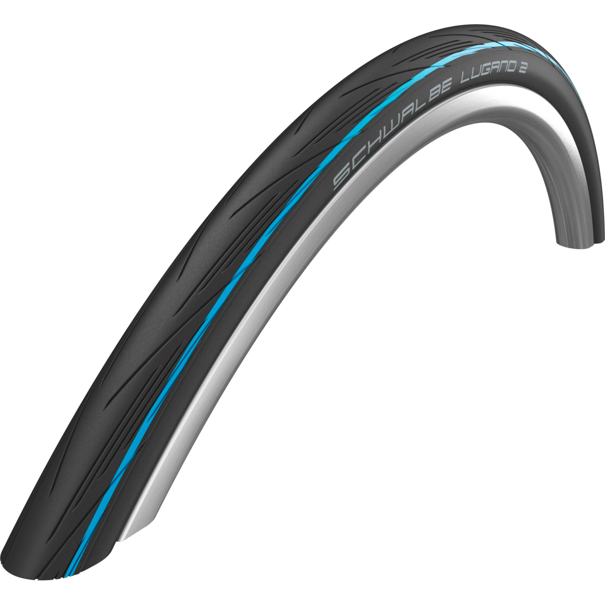 Schwalbe buitenband Lugano II 700 x 25 zw/blauw vouw