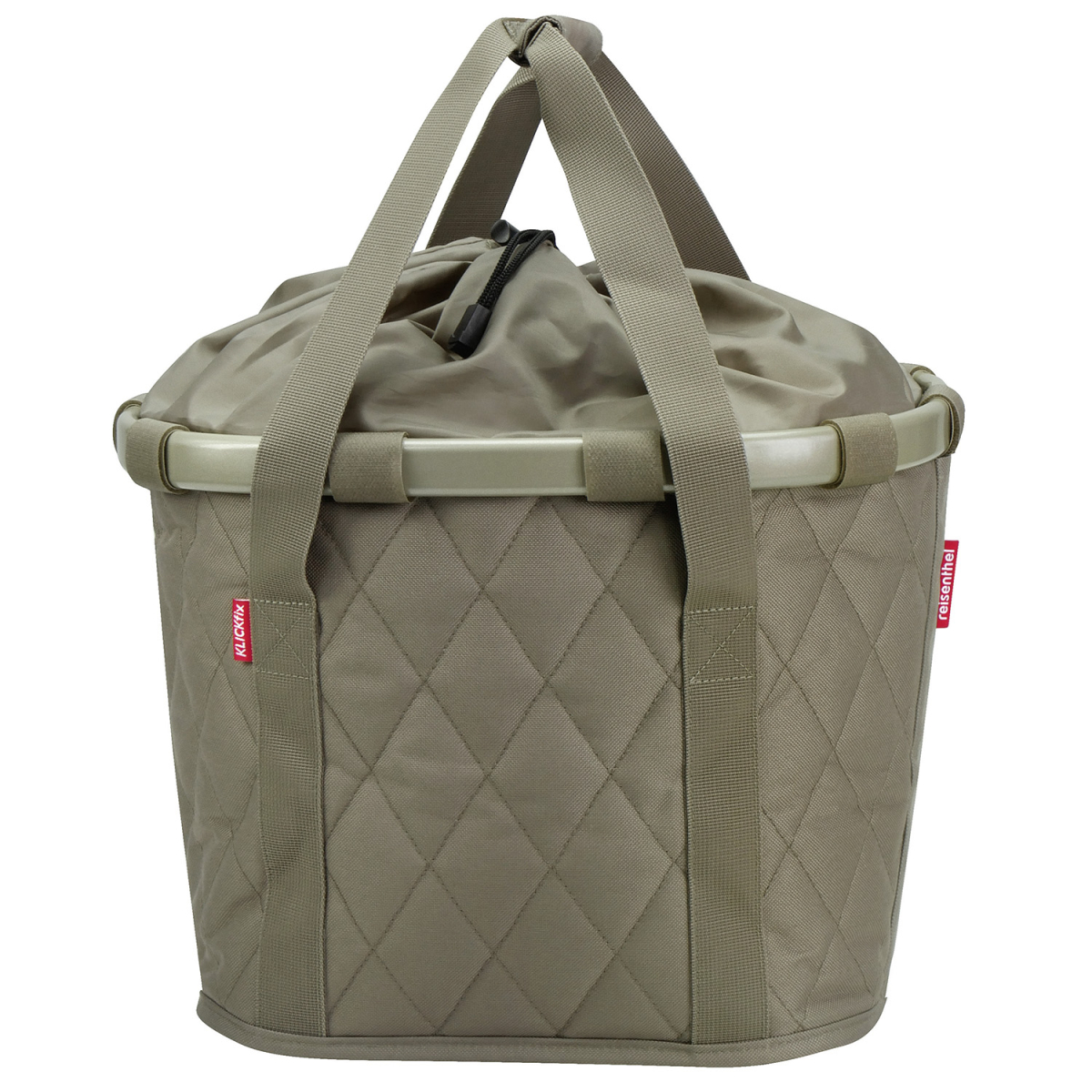 Klickfix Reisenthel mandtas 15L ruit olijf