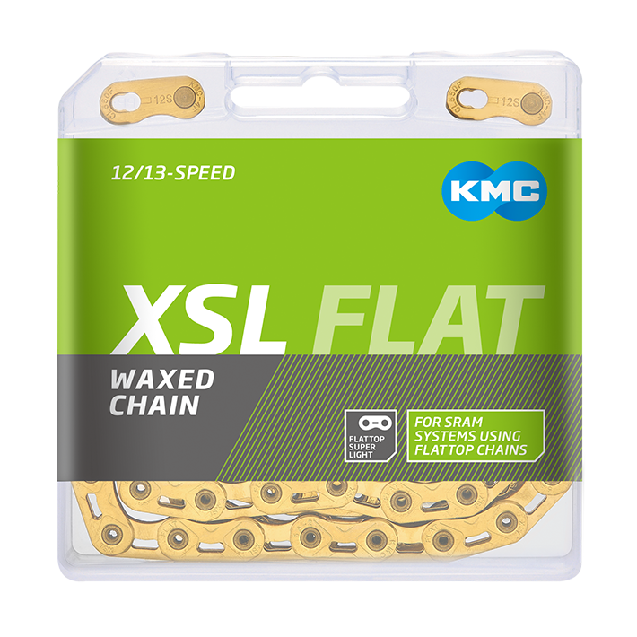 KMC ketting X Flattop SL SRAM 126s waxed gold
