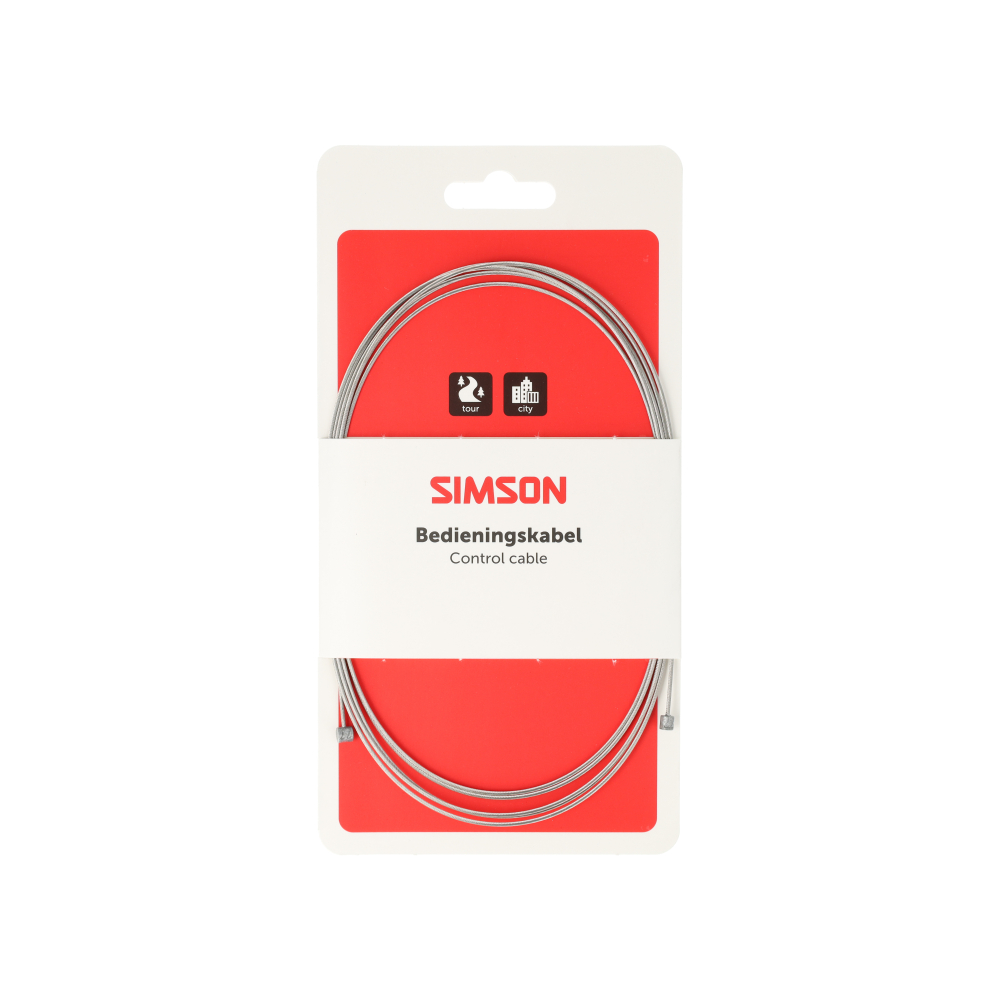Simson schakel binnenkabel rvs 2.25m