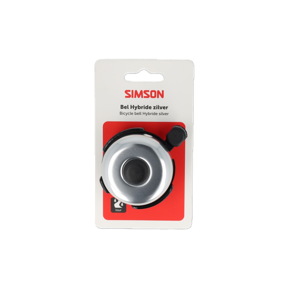 Simson bel Hybride zilver