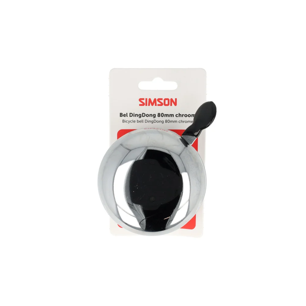 Simson bel Ding Dong Large chroom 80mm