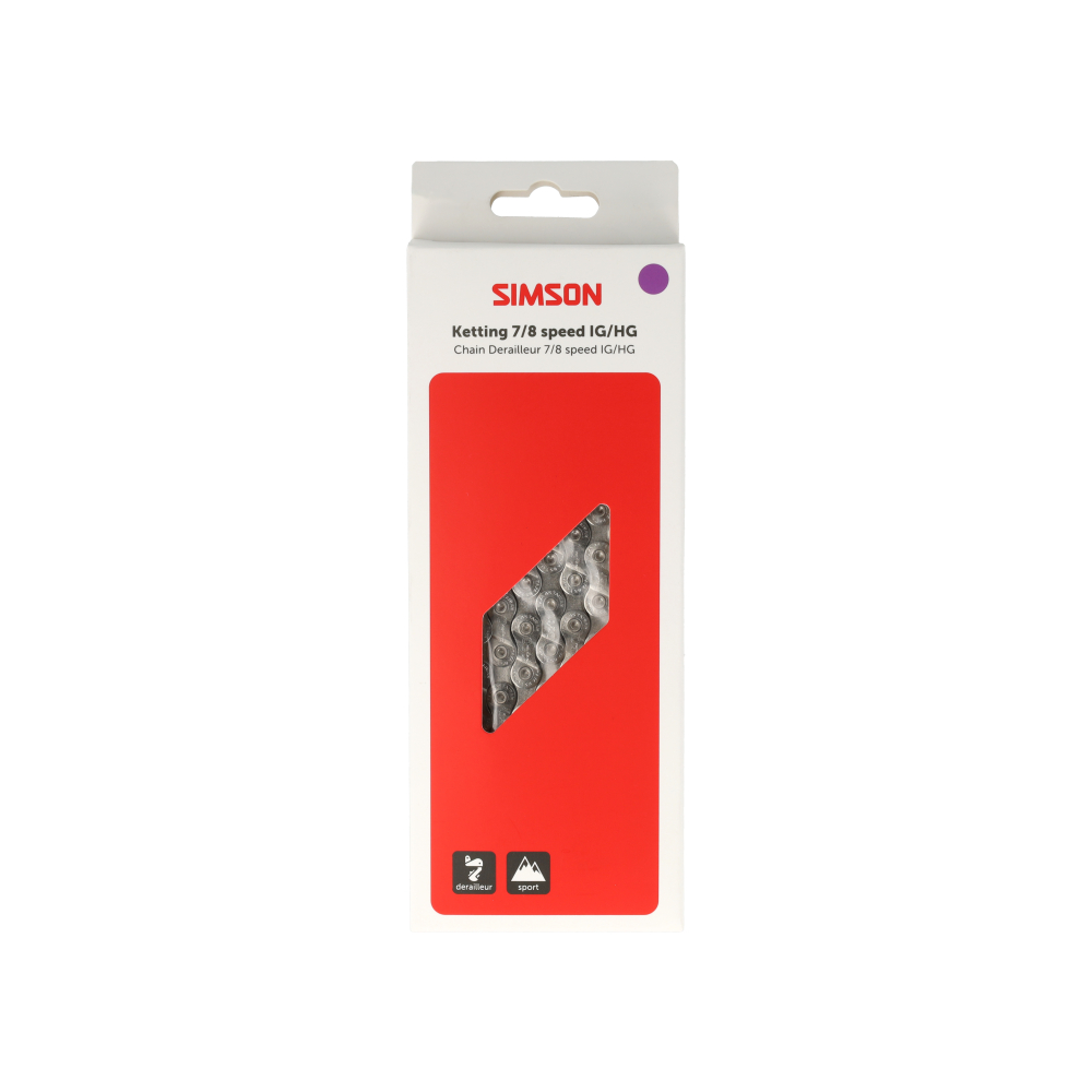 Simson ketting Derailleur 7/8v HG