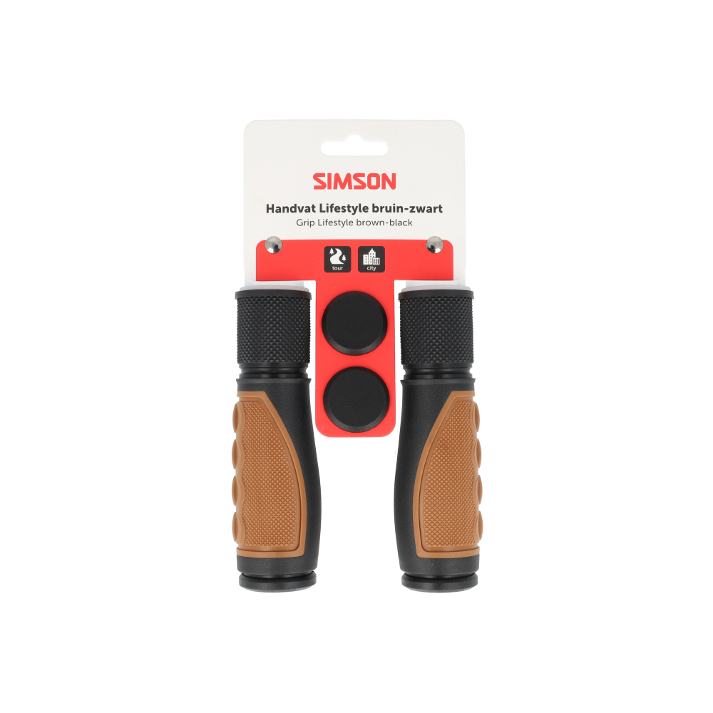 Simson handvatten Lifestyle bruin/zwart