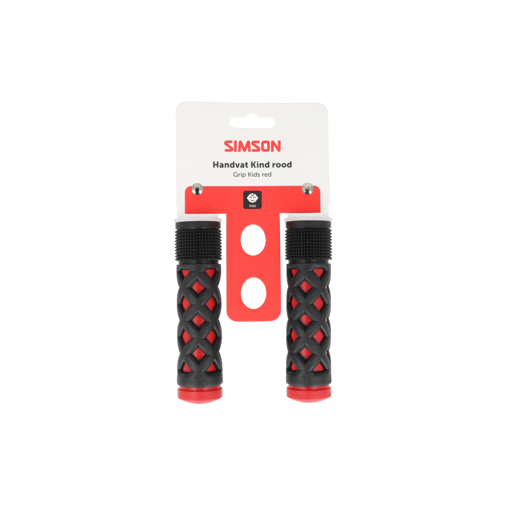 Simson handvatten kinder rood/zwart