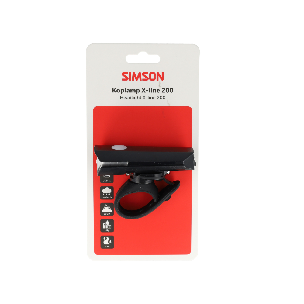 Simson koplamp Aurora X-line 200