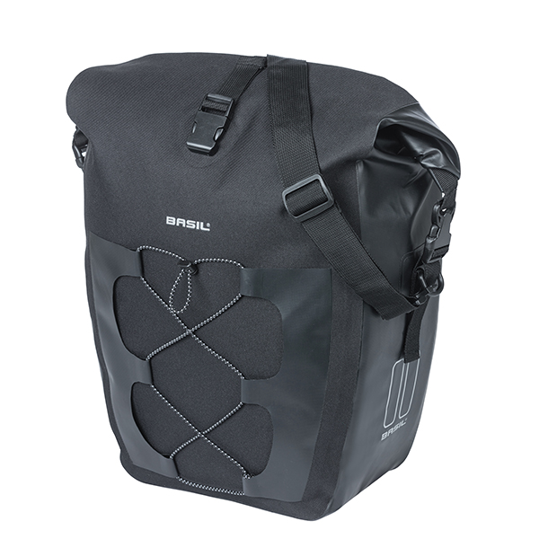 Basil fietstas enkel Navigator Waterproof L zwart 25-31L