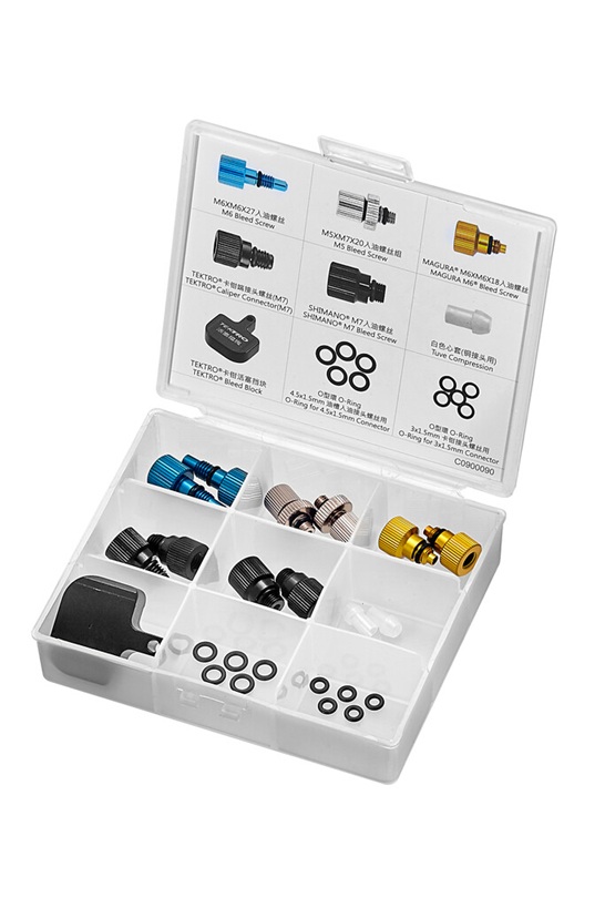 Tektro schijfrem hydr. ontluchtingspomp accessoire box