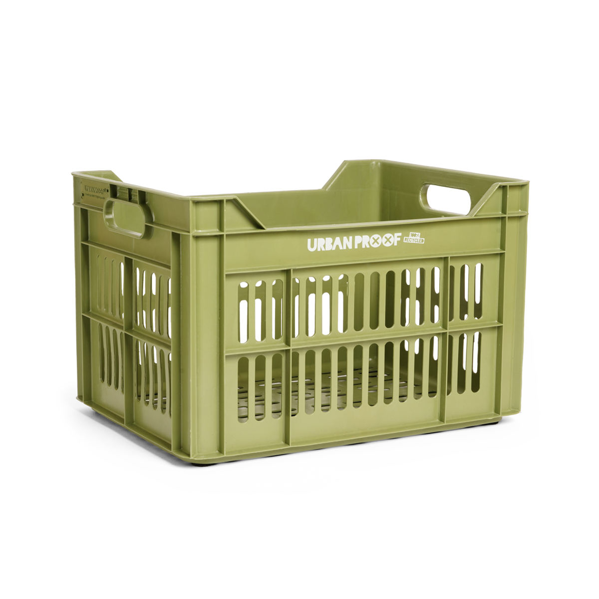 Urban Proof fietskrat 30L olijf groen Recycled 40x30x25cm