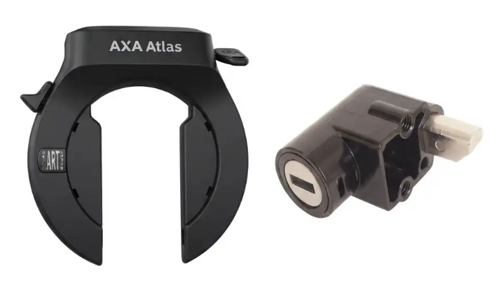 Axa ringslot Atlas zwart + accuslot Bafang
